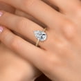 thumbnail image 3 of Gem Stone King 5.16 Cttw IGI Certified Lab Grown Diamond in 14K Two-Tone Gold Engagement Ring for Women | Pear Shape Center Diamond 5.00 Ct | D-E Color | VS1-VS2 Clarity | Size 9, 3 of 6