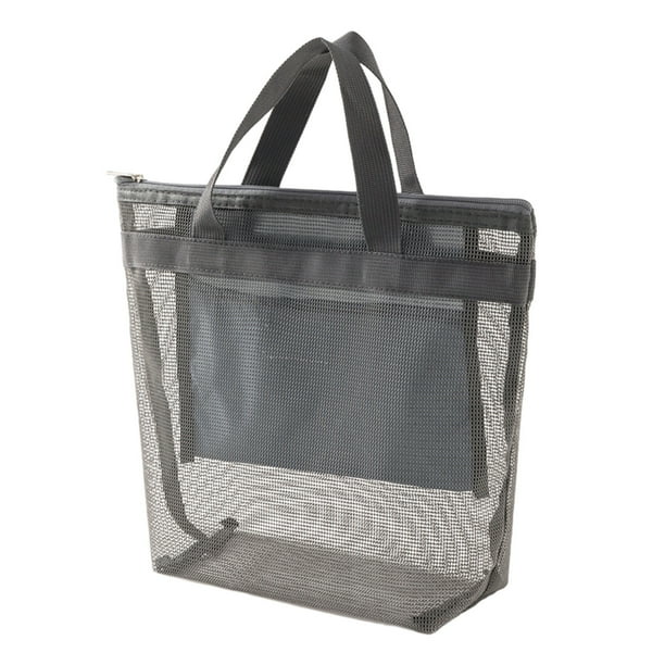 Bolsa organizadora de malla para ducha,ideal para viajes,como una bolsa de playa portátil para gimnasio,piscina o baño.Bolsa de malla de nailon ligera para artículos de aseo,toallas y
