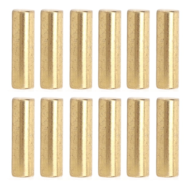 Electric Guitar Pickup Rods, Fine Workmanship Wear Resistant Durable Pickup Magnet Slug Rod Iron High Hardness 12PCS For Stringed Instrument Silver,Gold