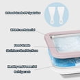 thumbnail image 4 of JoyMech Máquina para hacer rollos de helado, máquina para hacer helados, sartén para puntos dulces, plato frío instantáneo, ideal para hacer helados enrollados, granizados suaves, sorbete de yogur con, 4 of 5