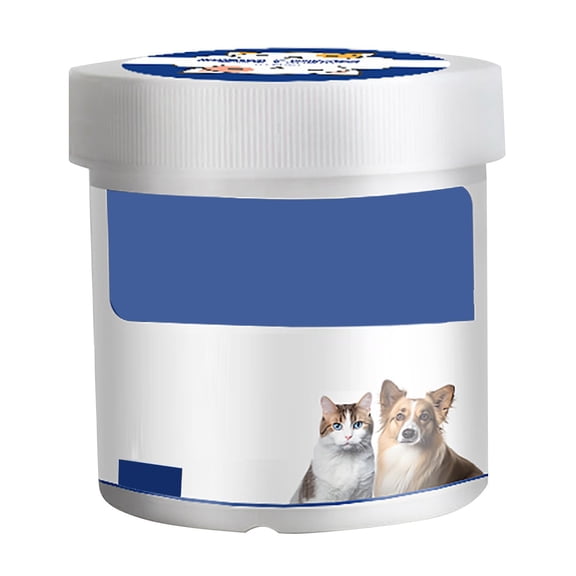 KMWGRE Pet Cleaning Wipes for Dogs and Cats with Gentle Chin Solution Dirt Removal Soft Thick Cloth Blue 8X7X7cm