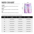 thumbnail image 3 of Kdxio Purple Sparkling Butterfly Print Mens Sleep Shorts Bottoms Soft Comfy Pajama Wear Pants with Drawstring Pockets, 3 of 5