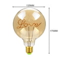 thumbnail image 3 of Lámpara Edison con letras, lámpara de mesa G125, lámpara de filamento con bombilla LED, lámpara de modelado LOVE, 3 of 5