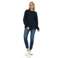 thumbnail image 2 of BILLIONHATS 12 Pack Women's Oversized Crew Neck Sweatshirt, Fleece Lined, Bulk Wholesale Sweatshirts for Charities & Events (Navy Blue, 3X-Large), 2 of 7