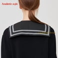 thumbnail image 5 of LoudSung Fake Collar Detachable Half Shirt Blouse False Collar Academic Style Suit Vest Design for Women Girls, 5 of 7