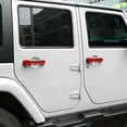 thumbnail image 2 of Nee Haoww 4 Car Door Handles and Tailgate Handle Cover Trim Red Front F2JWJ4DHTHCTR, 2 of 7