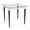 Walnut, variant on Siena 22x22" Lounge Reception Waiting End Table Glass Top / Brushed Steel Legs