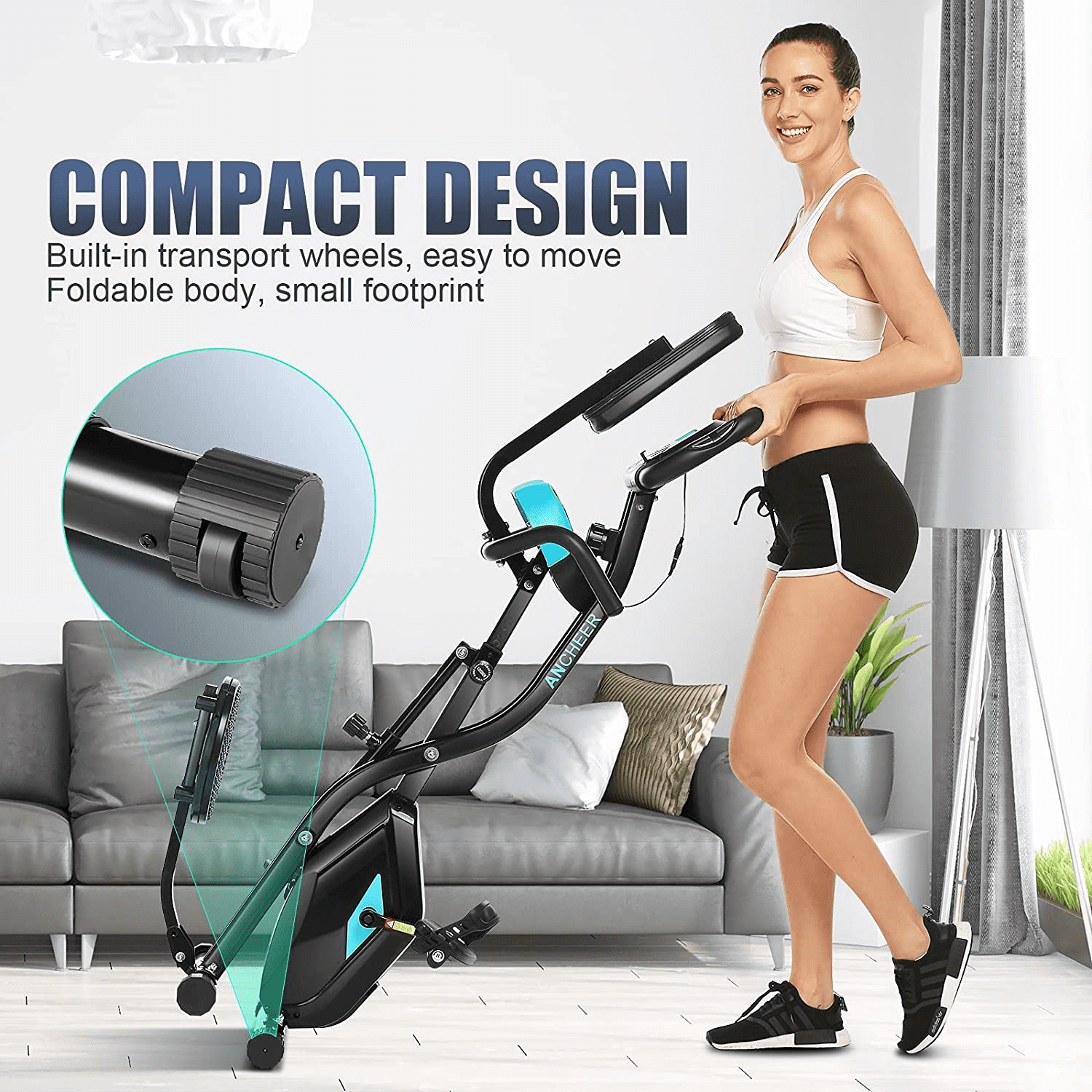 ancheer folding exercise bike reviews