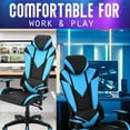 Hanover Commando Ergonomic HighBack Gaming Chair in Black and Electric