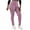 Pink, variant on Plus Size Leggings for Women with Zipper Pockets Tummy Control Plus Size Yoga Pants High Waist Fitness Pants