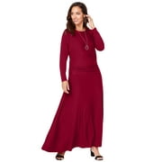 Jessica London Women's Plus Size 2-Piece Dolman Sleeve Skirt Set