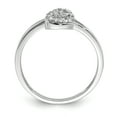thumbnail image 2 of Sterling Silver Rhodium Diam. Heart Ring, 2 of 3