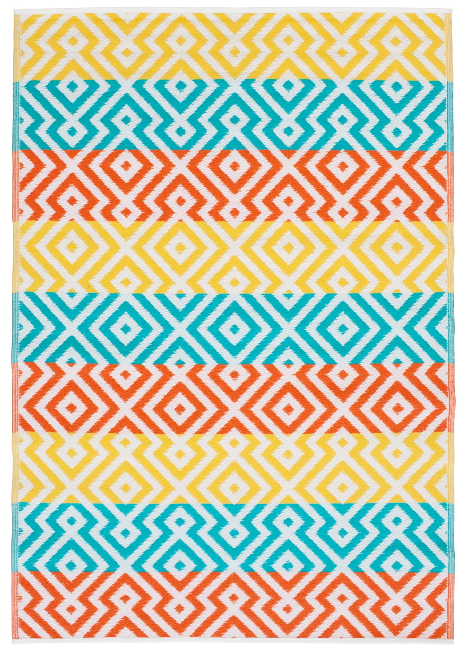 Mainstays 5' x 7' Multicolor Geometric Olefin Outdoor Rug