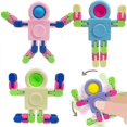 thumbnail image 1 of Space Robot Fidget Toys Chain Spinner Toy For Kids Push Bubble Stress Children Hand Spinner Antistress Chain Rotating Gifts, 1 of 5