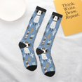 thumbnail image 6 of Bingfone Compression Socks for Women and Men Long Socks for Running Athletic Cycling Nurse-Llamas And Cactus, 6 of 8