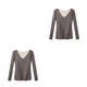 thumbnail image 1 of Sonducket Camisa térmica, ropa interior de invierno, ropa cálida, superficie lisa a la moda, suavidad, flexible al tacto, accesorios de Gris SG 2piezas, 1 of 6