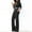 Black, variant on MSJUHEG Denim Jumpsuit for Women,Denim Romper,Jean Jumpsuit,Jean Jumper,Bodycon Jumpsuits Long Sleeve High Waisted Slim Fit Long Romper With Pockets Belt,Workout One Piece for Women Black L
