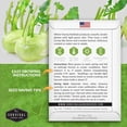 thumbnail image 5 of 2 Packs White Vienna Kohlrabi Seed - Non-GMO Heirloom Full Sun Biennial Vegetable, 5 of 6