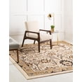 thumbnail image 3 of Rugs.com Neda Collection Rug – 8 Ft Square Ivory Low Rug Perfect For Living Rooms, Kitchens, Entryways, 3 of 7