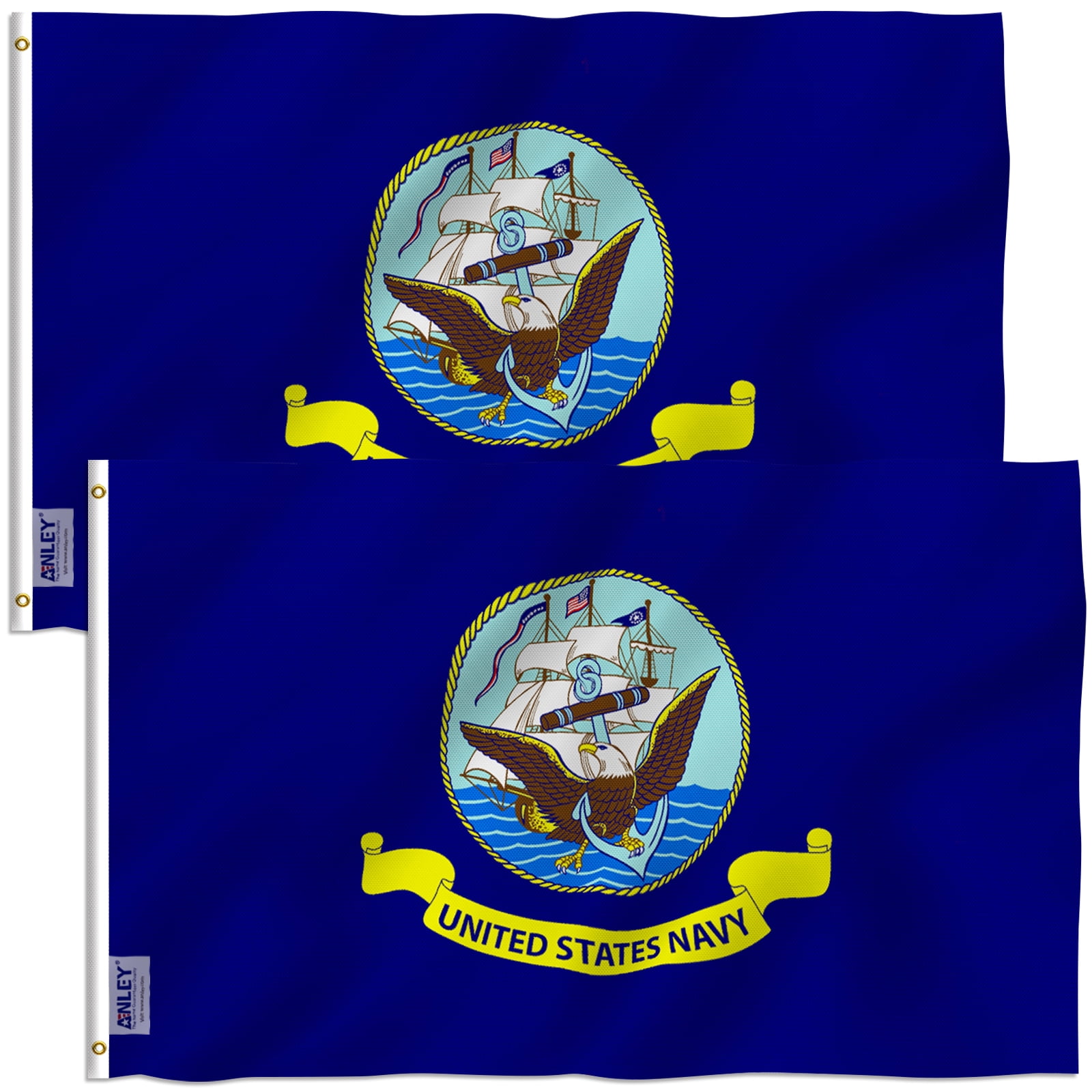 Fly Breeze 3x5 Foot US Army Gold Crest Flag Vivid Color and UV Fade Resistant 