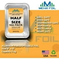thumbnail image 2 of Mehr 9" x 13" Heavy Duty Deep Aluminum Pans, Half Size Medium | 100/Case, 2 of 5
