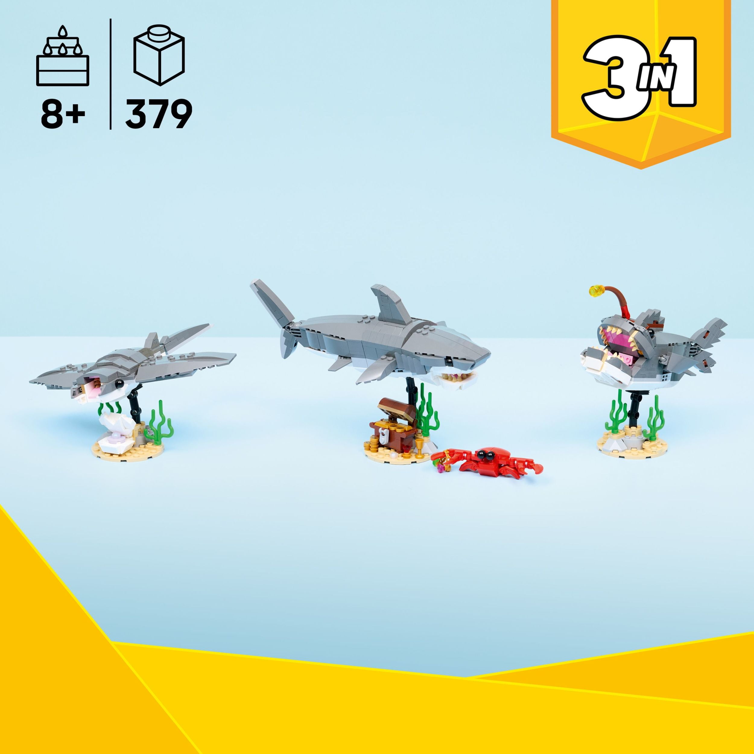 LEGO Creator Le Requin Féroce et le Coffre au Trésor, Jouet 31381