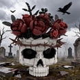 thumbnail image 4 of 1025Pcs Skull Flower Building Blocks Set, Gothic Model Kit, Dark Romantic Decor, Unique Valentine's Day Halloween Gift for Teens & Collectors, 4 of 5