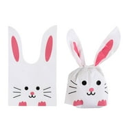 50PCS Gifts Bunny Ear Storage Pocket Rabbit Cookie Bags Candy Bag Biscuit Package Easter Rabbit 4