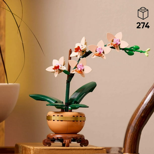 LEGO Botanicals Mini Orchid Building Set - Artificial, Fake Orchid