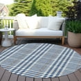 thumbnail image 6 of Addison Rugs Chantille Indoor/Outdoor Transitional Geometric, Abstract Navy Washable Round Rug, 8' x 8', 6 of 6