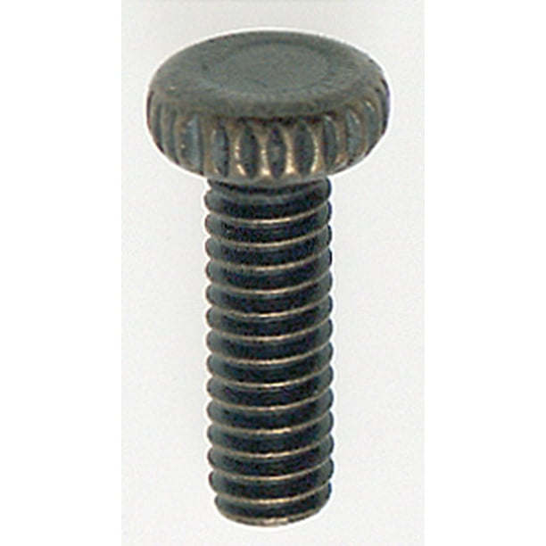 Satco Steel Knurled Head Thumb Screws 8/32 Antique Brass 1/2in