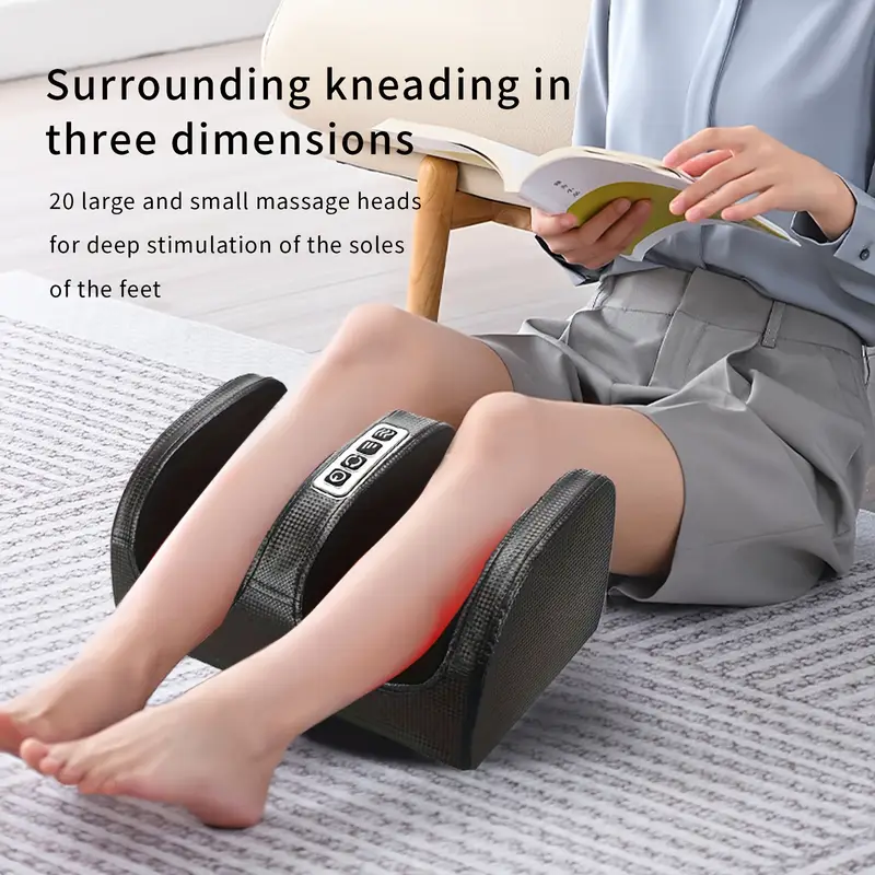 Multi-functional leg and foot acupressure massager with heating function, suitable for leg, arm and plantar fasciitis relief. An ideal festive or birthday gift for both men and women, and a perfect c