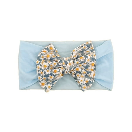 

Toddler Baby Boys Girls Headbands Stretch Floral Bow Hairband Headwear 3 Years