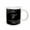White, variant on 3drose, Image of Scrolly Victorian Style Letter W, 11oz Two-tone Black Mug