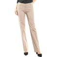 thumbnail image 5 of Made by Olivia Women's High Waist Comfy Stretchy Bootcut Trouser Pants, 5 of 7