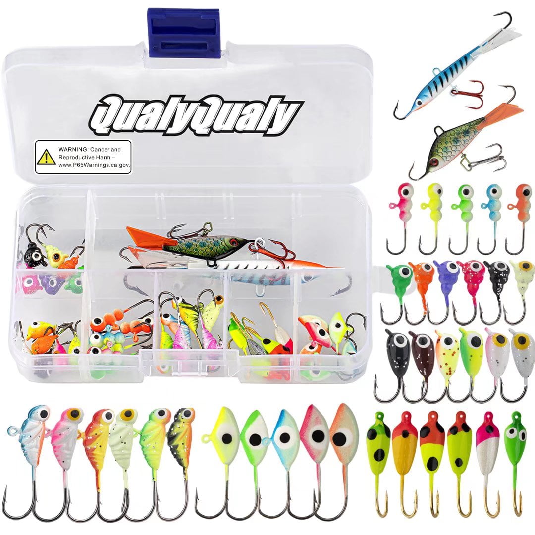 38Piece Ice Fishing Jigs Lure Kit for Crappie and Panfish in Nepal at