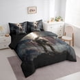 thumbnail image 2 of Manfei Vintage American Flag Wings 7-Piece Twin Bedding,Patriotic Soldier Bedding Comforter Set,Navy,Black Reversible, 2 of 7