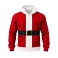 thumbnail image 3 of JAJAHO Kids Boys Christmas Hoodie 3D Printed Funny Santa Hoodie Xmas Holiday Party Tops For 1-16 Years, 3 of 5