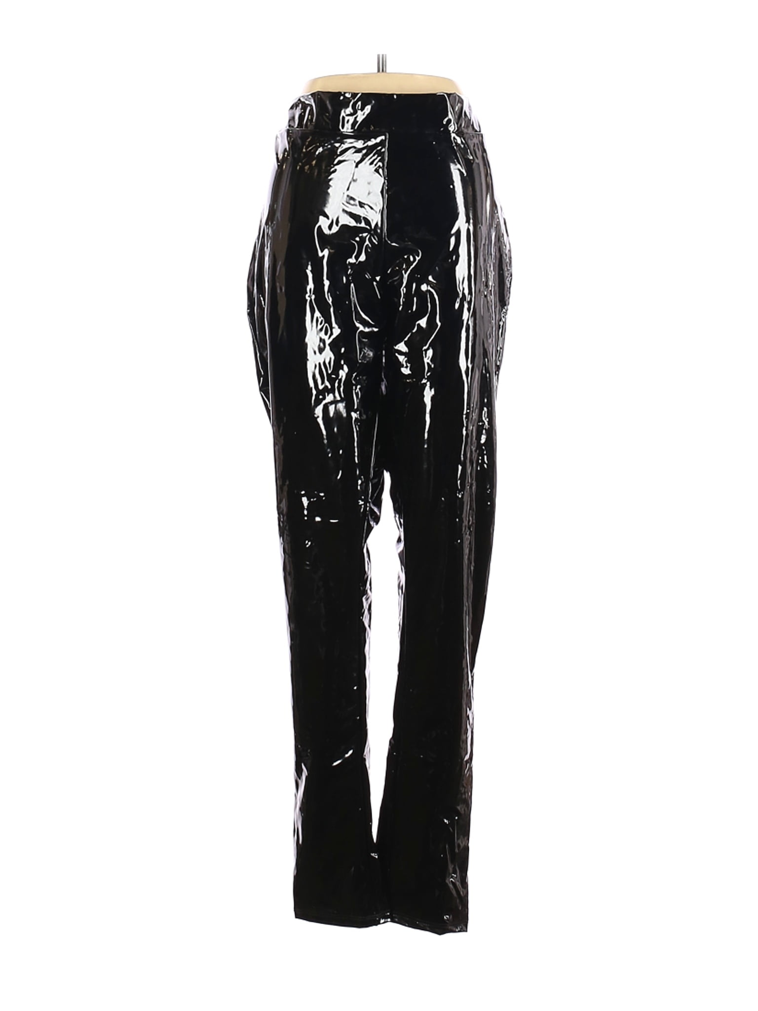 white leather pants plus size