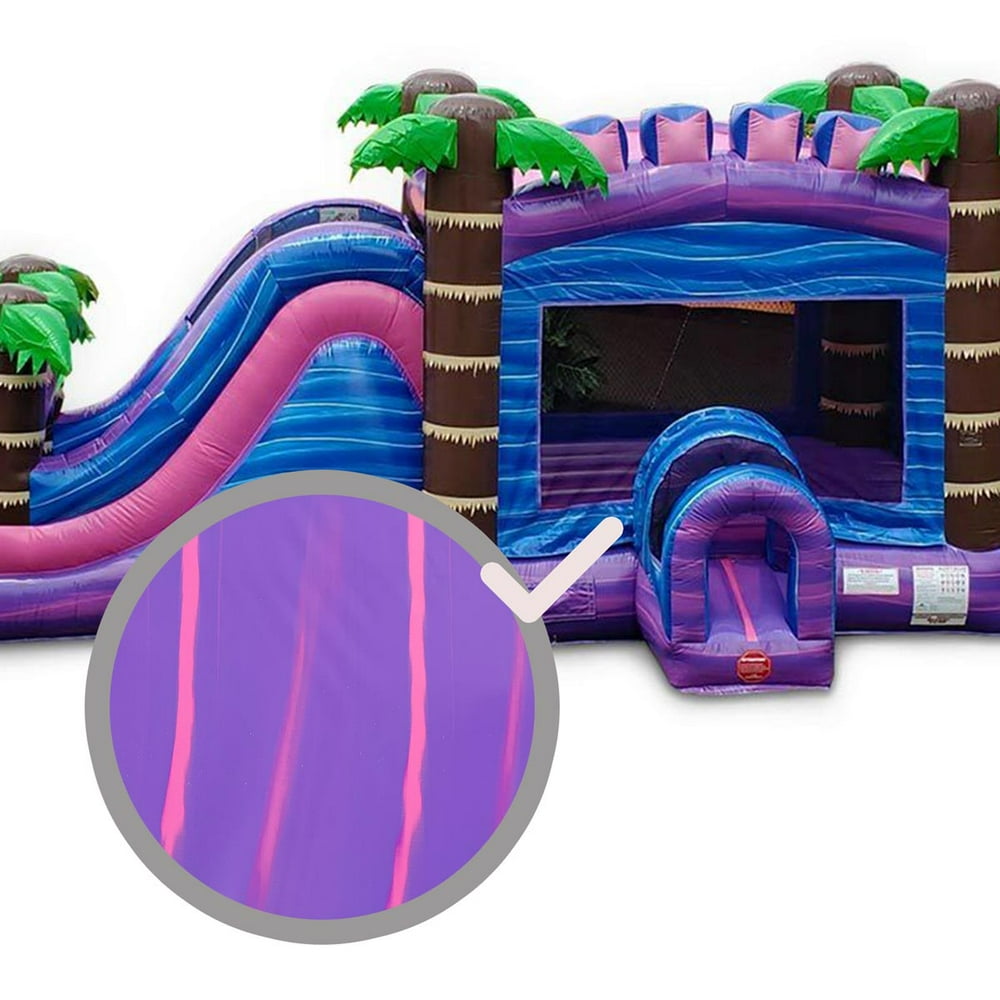 PVC Vinyl Patch Strip for Inflatable Bounce House Repair Commercial Grade, Purple Marble How To Patch Inflatable Bounce House