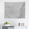 thumbnail image 1 of Herringbone Tapestry, Herringbone Pattern of Checkered Optical Illustration Art Print, Fabric Wall Hanging Decor for Bedroom Living Room Dorm, 2 Sizes, Beige Coral, by Ambesonne, 1 of 1