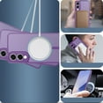 thumbnail image 6 of for Samsung Galaxy S25 Edge Case Compatible with MagSafe, Ultra Slim Anti-Fingerprint TPU+PC Material Hybrid Shockproof Back Cover, Lightweight Anti-Scratch Drop Protective Phone Case - Darkpurple, 6 of 6