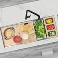 thumbnail image 2 of Stylish Undermount 45" Stainless Steel Single Bowl Workstation Kitchen Sink with 8 accs S-615W, 2 of 17