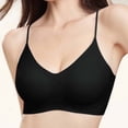 thumbnail image 2 of DDAPJ pyju Jelly Bras for Women 2026 No Underwire Wireless Tshirt Bra Push Up Seamless Bralettes Black L, 2 of 7