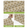 thumbnail image 4 of Brown Morocco Bar Stool Covers Set of 6, Abstract Modern Geometric Textured Stretch Washable Bar Chair Covers with Backs, Removable Pub Counter Height Chair Cover for Kitchen Dining Room Cafe, 4 of 7