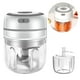 thumbnail image 2 of Picadora de ajo eléctrica, Mini picadora de ajo Procesador de alimentos inalámbrico portátil, Trituradora de picadora de ajo, Molinillo de alimentos pequeño para picar Cebolla Carne Nuez Veggie Comida para bebés MFZFUKR 223120-1, 2 of 8