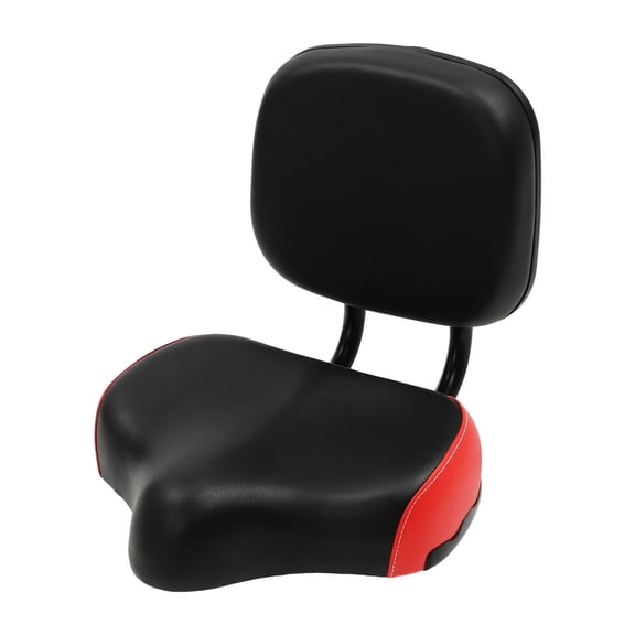 Backrest Saddle Bike Seat, Tricycle Saddle with Soft Backrest,Bicycle Saddle Pad