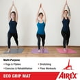 thumbnail image 3 of AIREX Exercise Eco Mat Fitness for Yoga, Physical Therapy, Rehabilitation, Balance & Stability Exercises - Available in Multiple Colors & Sizes - Eco Grip, Purple, 3 of 6