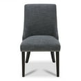 thumbnail image 2 of CHITA Upholstered Dining Chairs Set of 2 Kitchen Chairs, Full Back&Wood Legs, Fabric in Dark Gray, 2 of 8