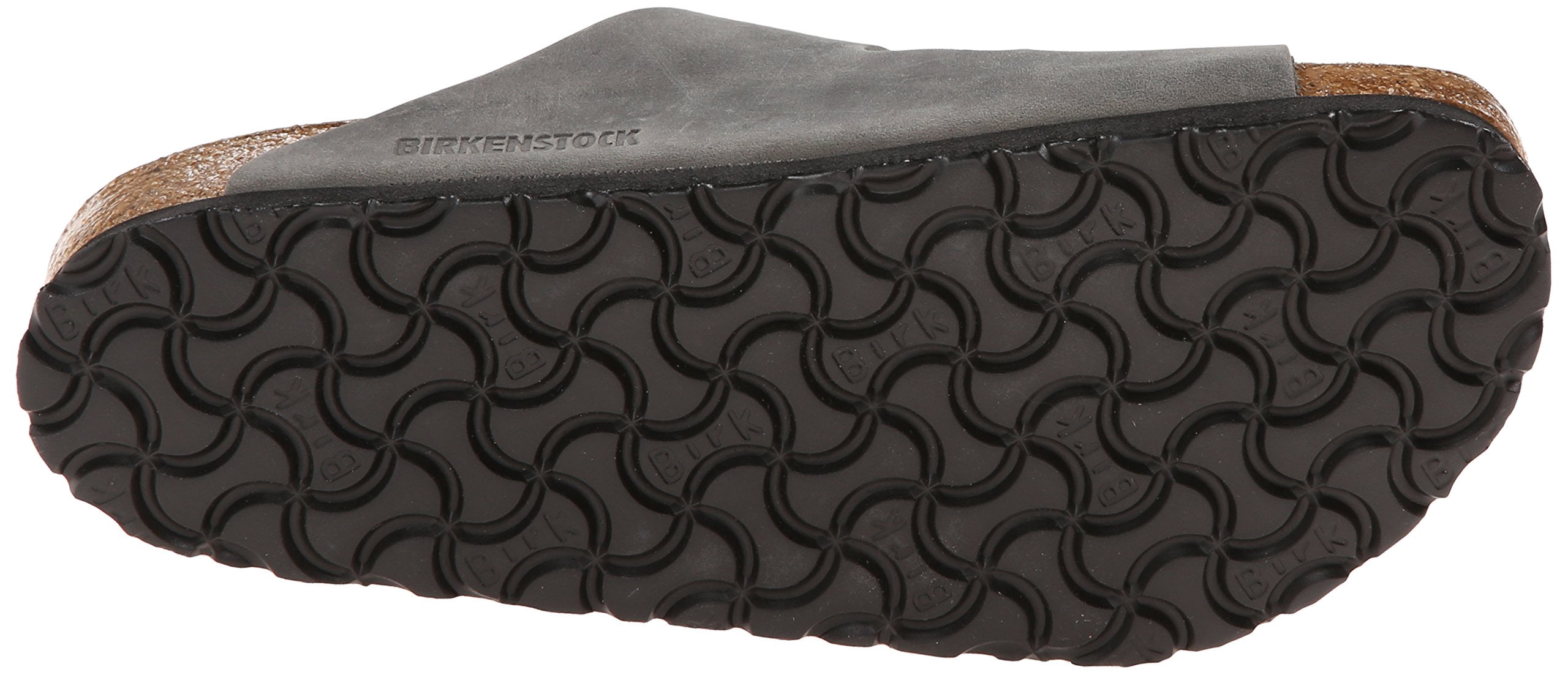 Birkenstock Womens Shoes Men's Arizona Soft Footbed Sandals, Iron, Grey, 8 Medium US